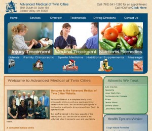 Medical, Chiropractic, Massage Clinic Website Design