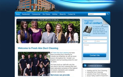 New Duct Cleaning word press website goes live