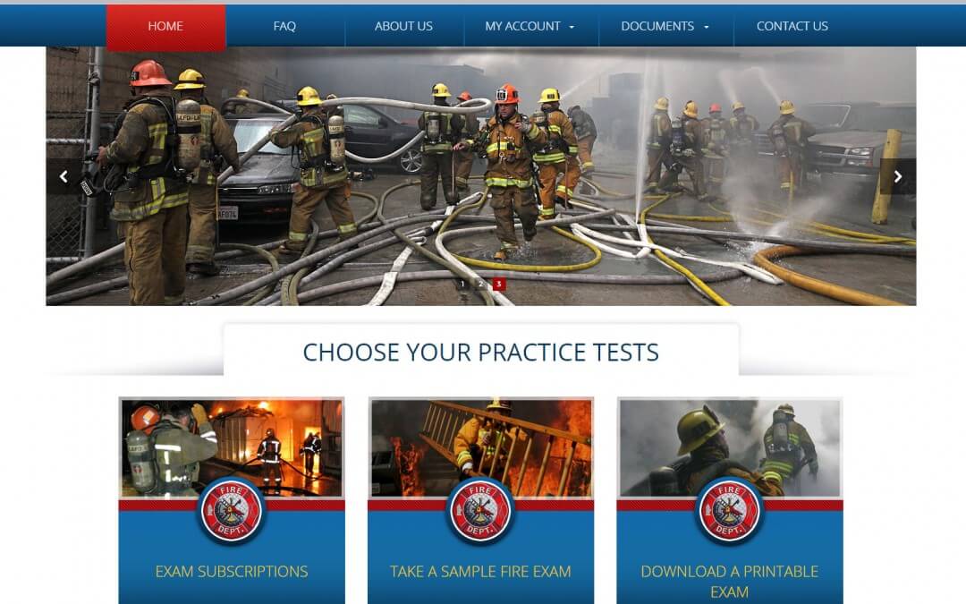 Fire Fighters Website and Testing System