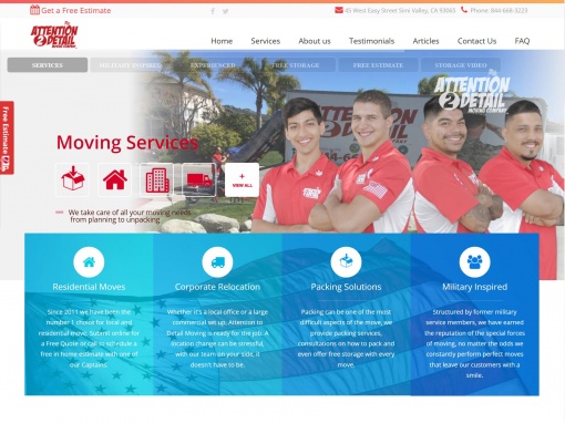 Moving Company Website